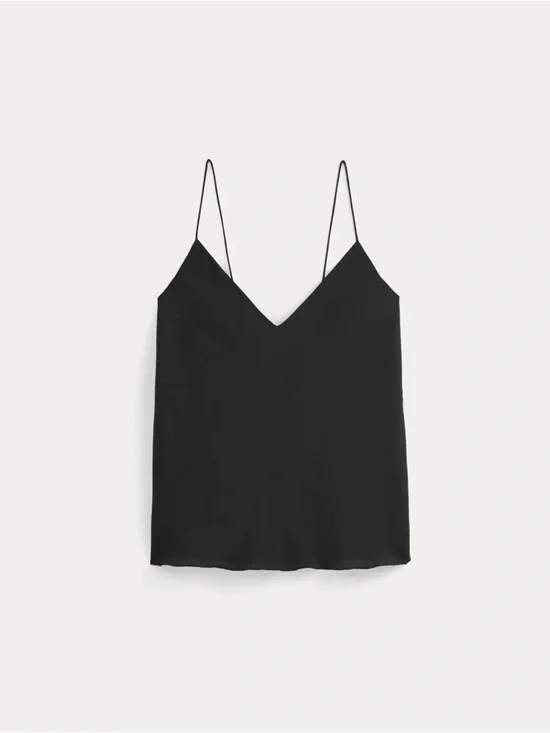 Everlane Black Silk Cami - Picture 2 of 7